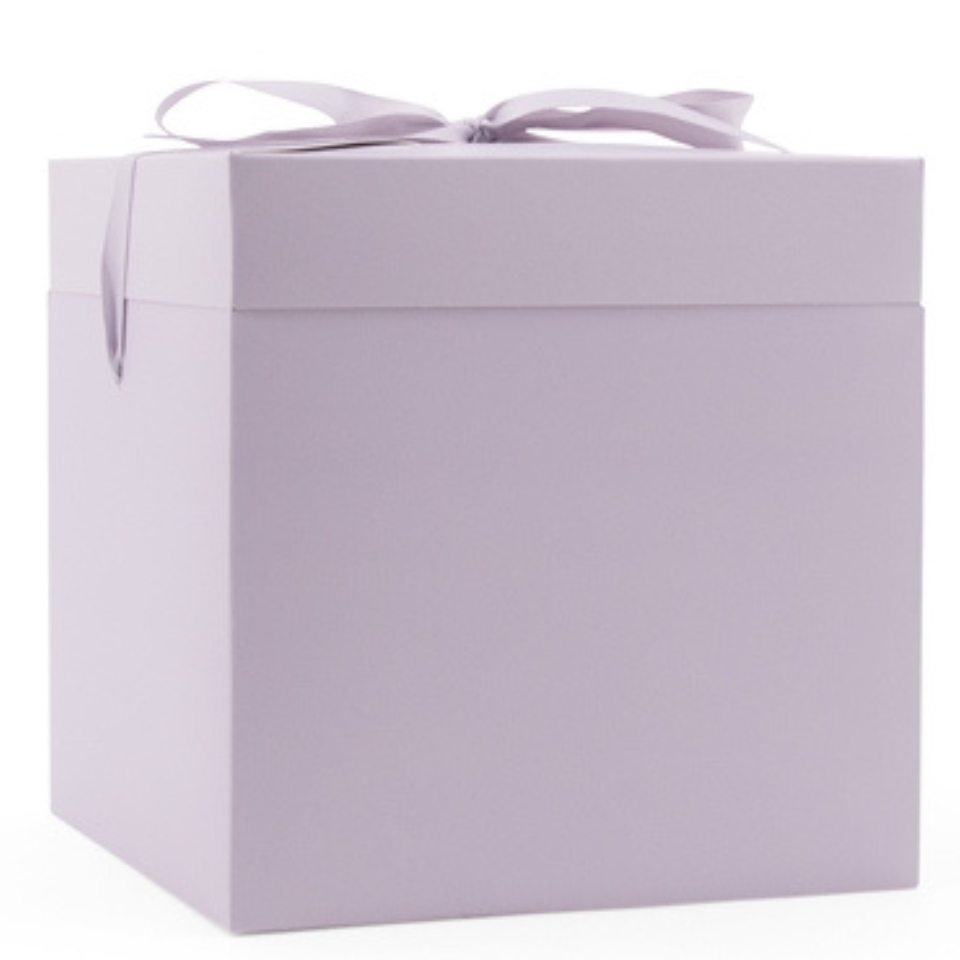 Geschenk-Box mit Schleife, Pop Up gross, Soft Flieder, 1 Stk