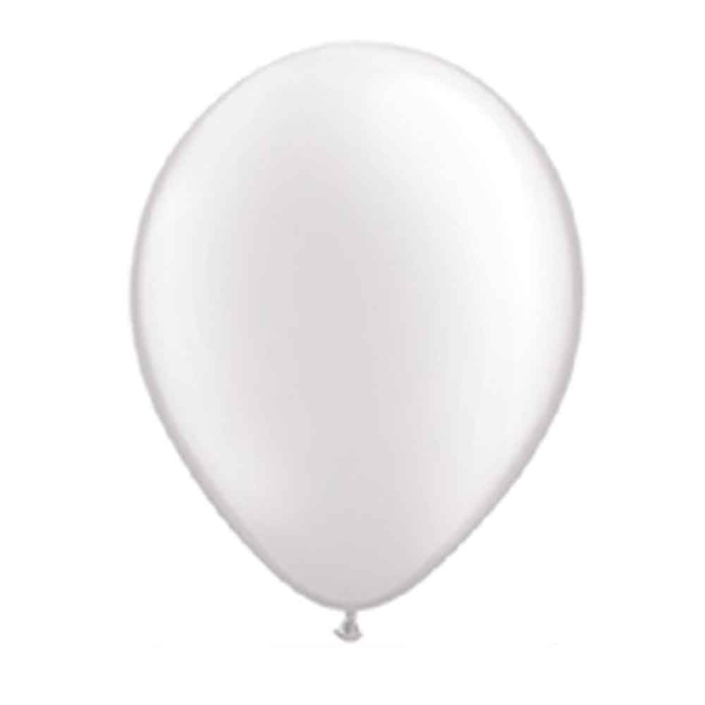 Ballon-Set weiss mit Perleffekt, 10 Stück