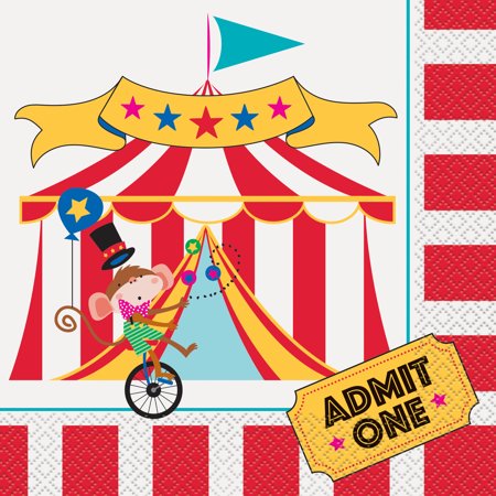 Servietten Zirkus Carneval