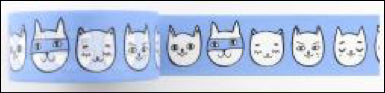 Masking Tape, Super Cats, blau