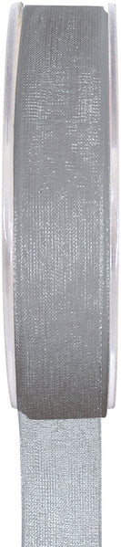 Organza-Schleifenband, grau, 6mm, 20m