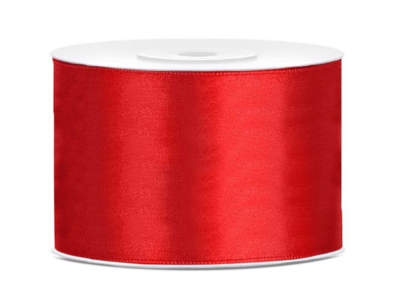 Satin-Schleifenband 50mm x 25m, rot