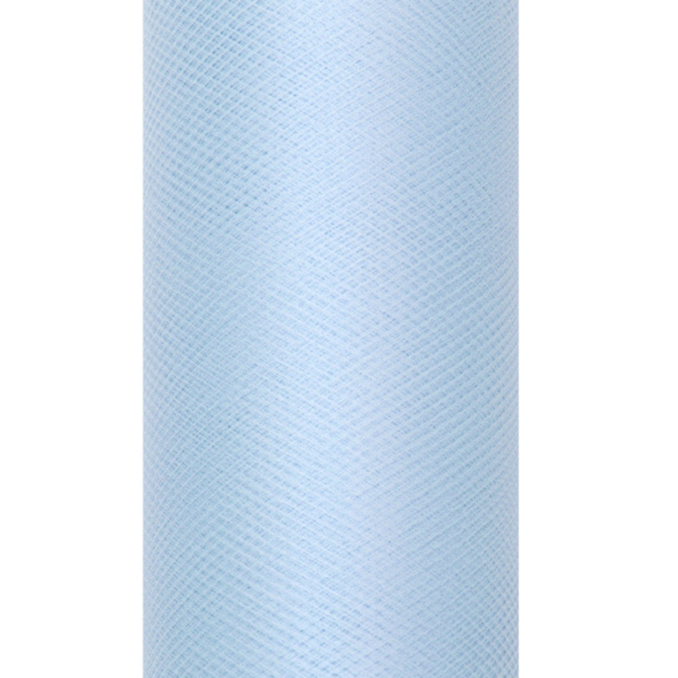 Tüll Stoff, Dekoband Hellblau, 8cm, 15cm, 30cm oder 50cm Rolle