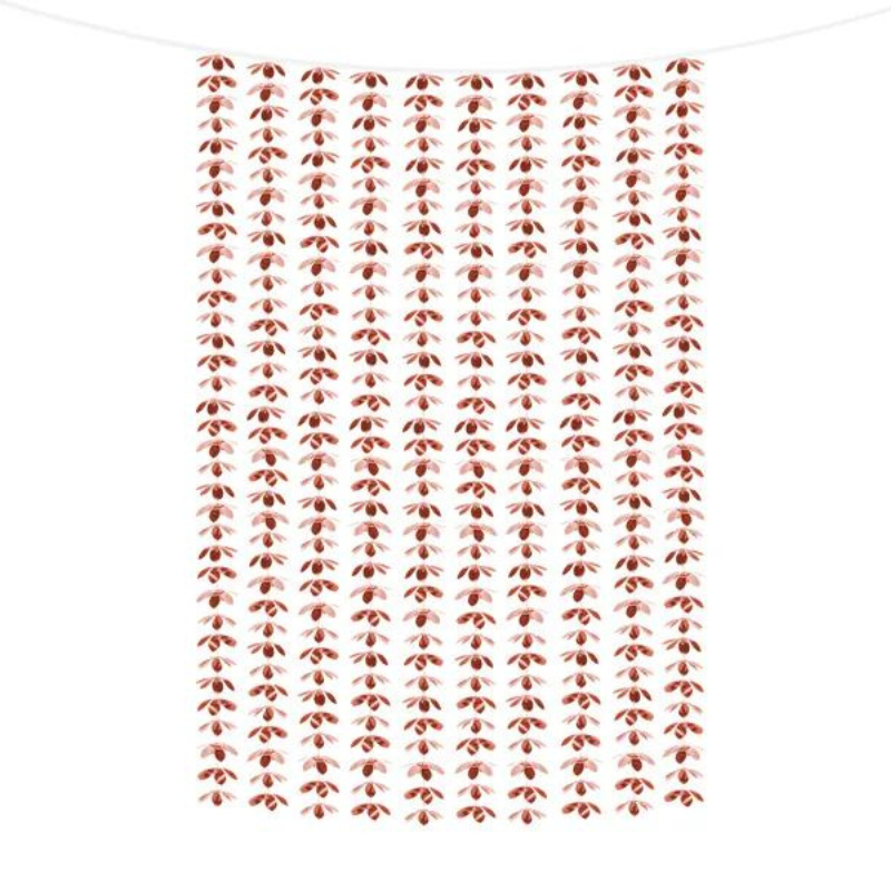Party-Vorhang - Blumen, roségold, 100x210cm