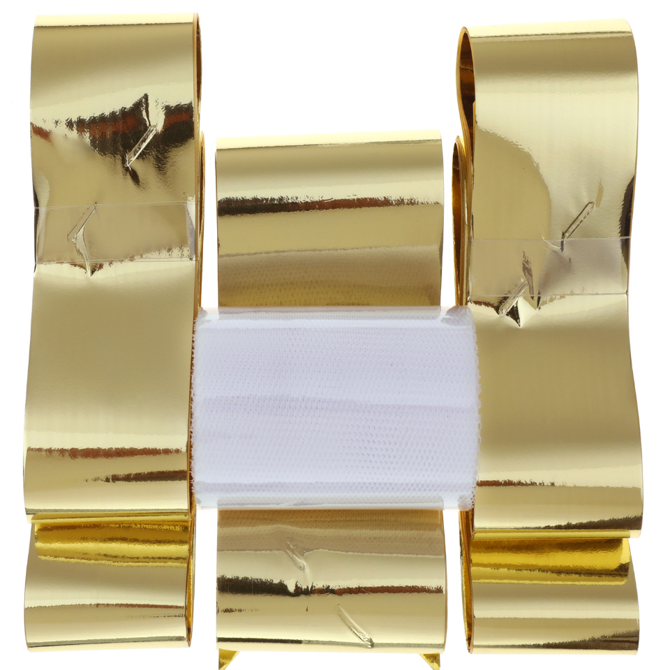 Auto-Dekorationsset Hochzeit Schleife metallisiert gold