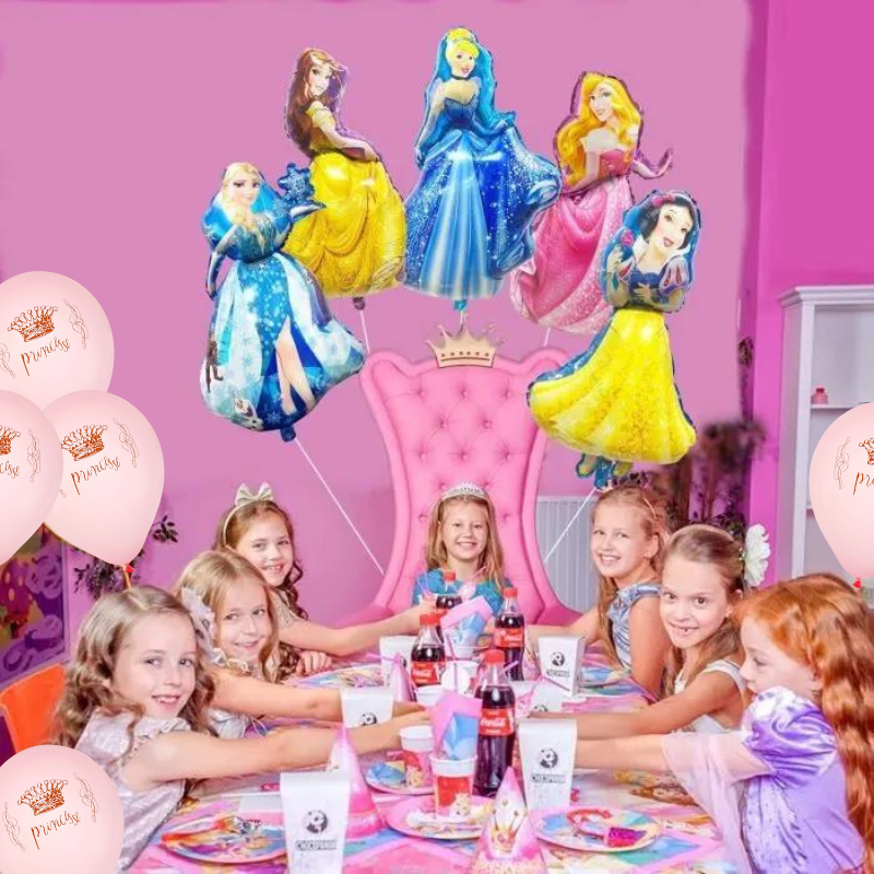 Ballon Set Prinzessin Party, Princesse Krone  8 Stk