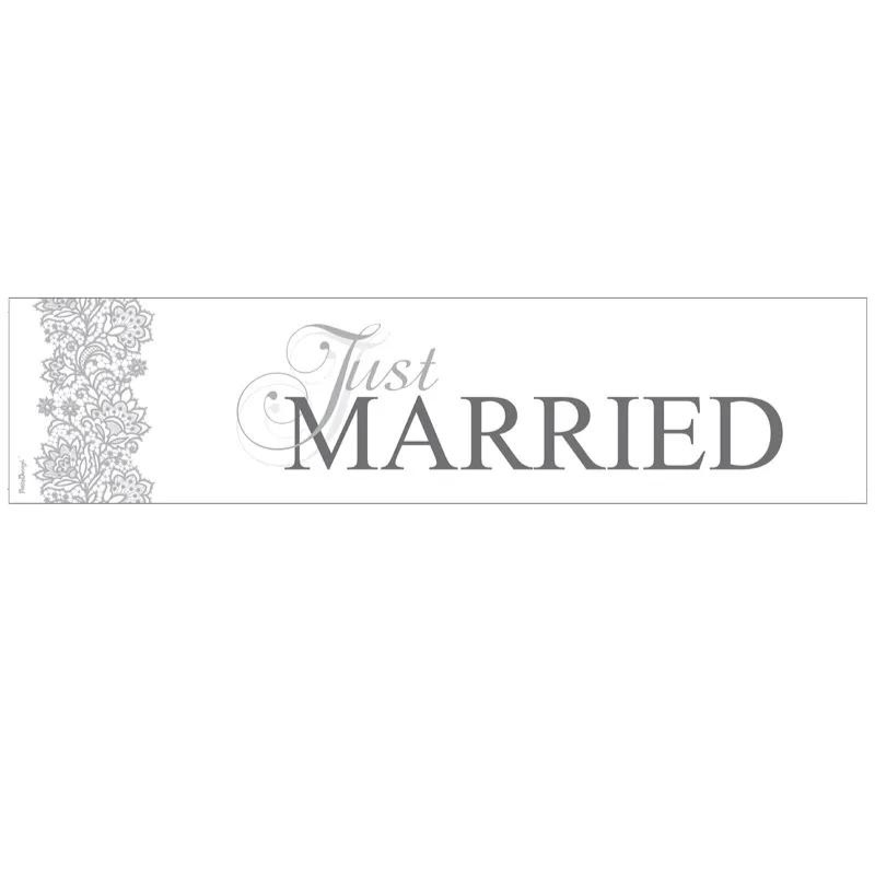 Deko Nummernschild Auto-Dekoration Just Married, Mr & Mrs, Wedding, Marriage