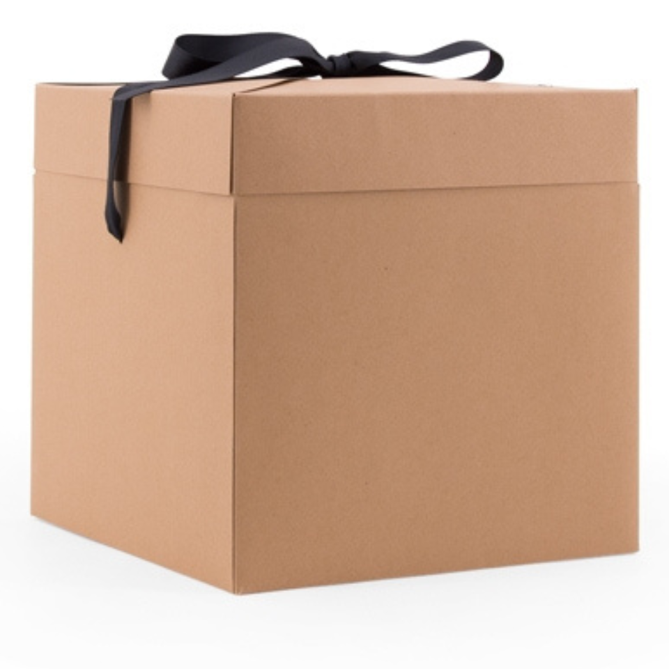 Geschenk-Box mit Schleife, Pop Up Gross, Natur-Kraft, 1 Stk