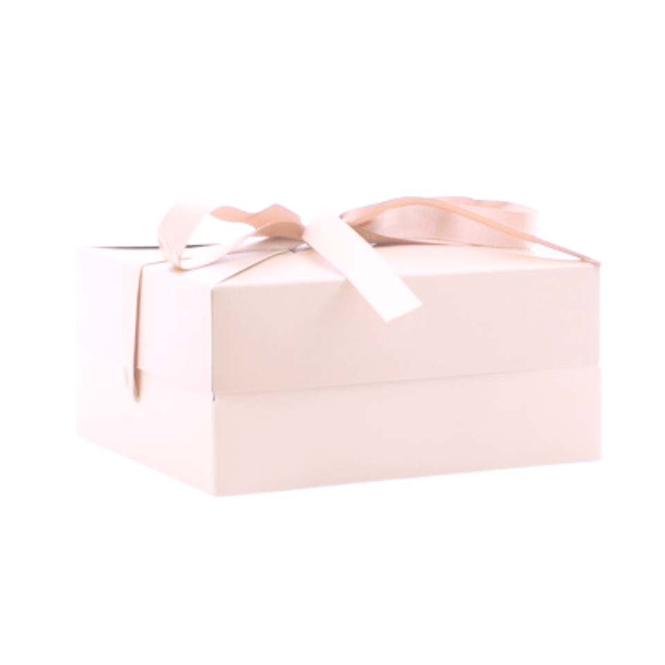 Geschenk-Box mit Schleife, Pop Up, Soft Pink Salmon, 1 Stk
