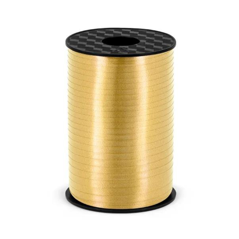 Geschenkband Kunststoffband, gold, 5mm/225m