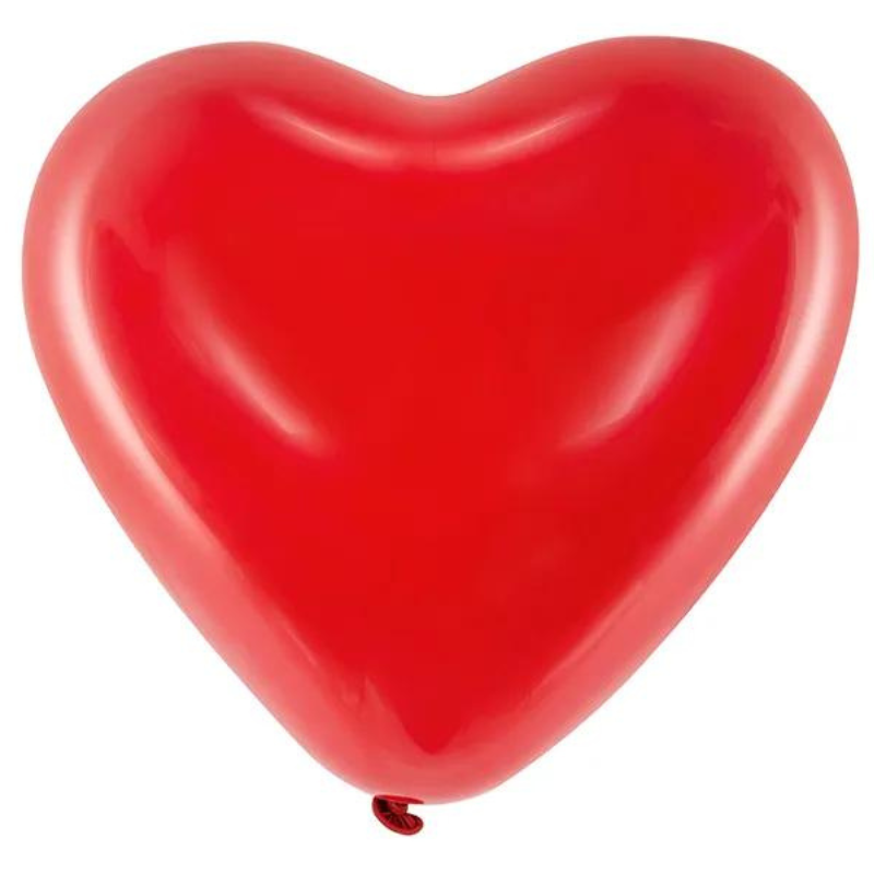 Ballon Herz Rot, 10 Stk. Hochzeitsballone