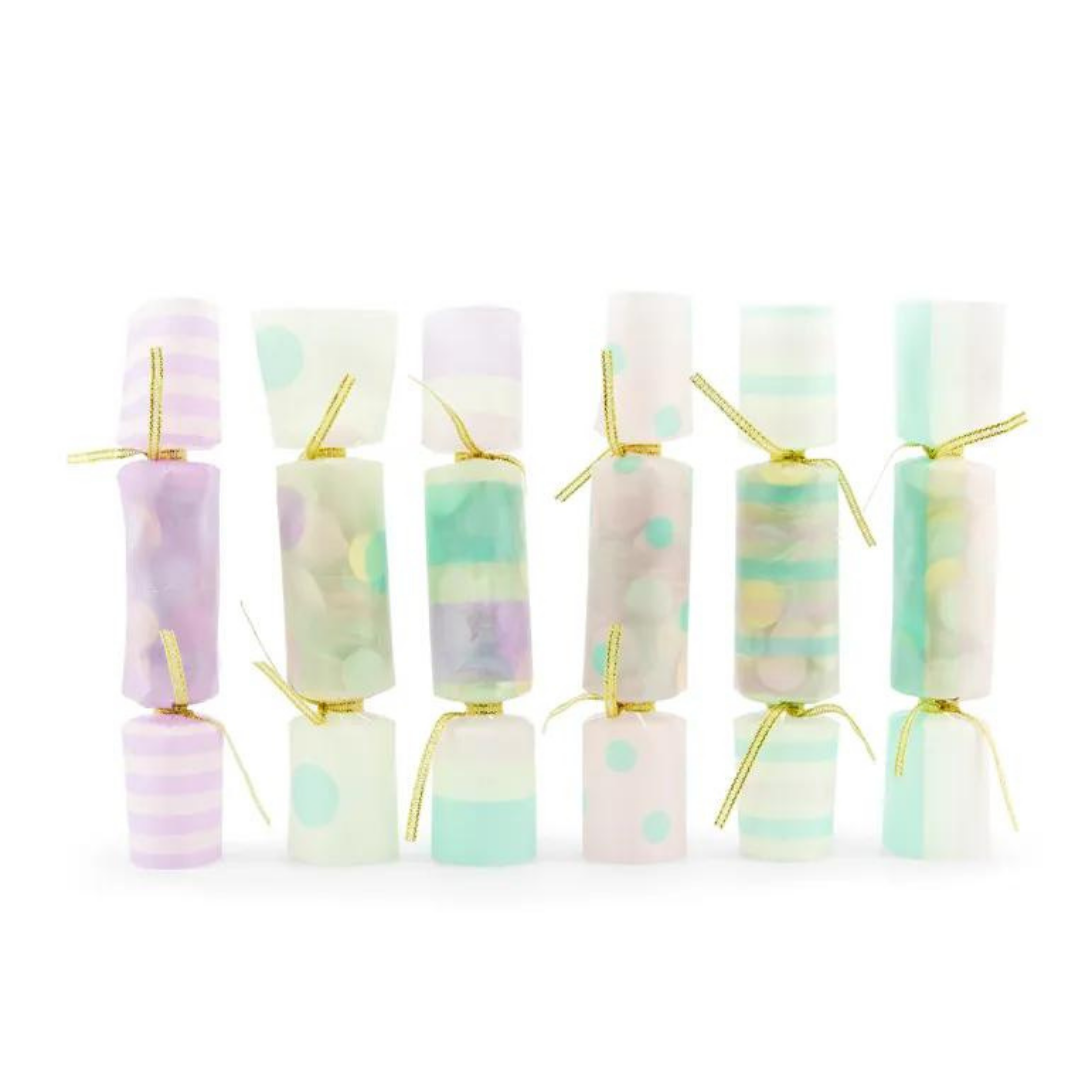 Konfetti-Cracker, Mix, Pastell rosa-mint