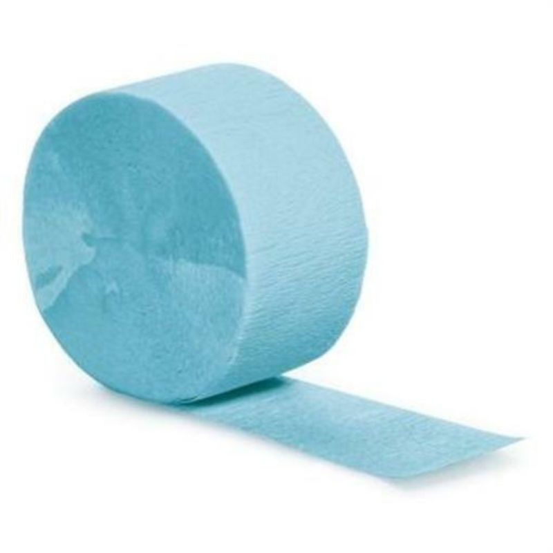 Krepp Papierband, pastel hellblau