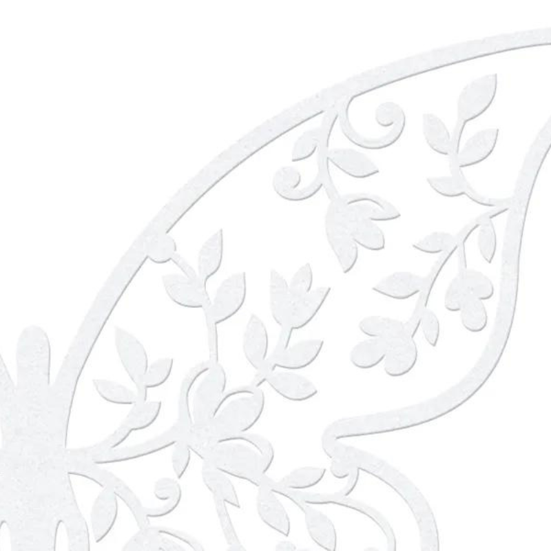 Papierdekoration Schmetterling, weiss Hochzeit-Tischdekoration