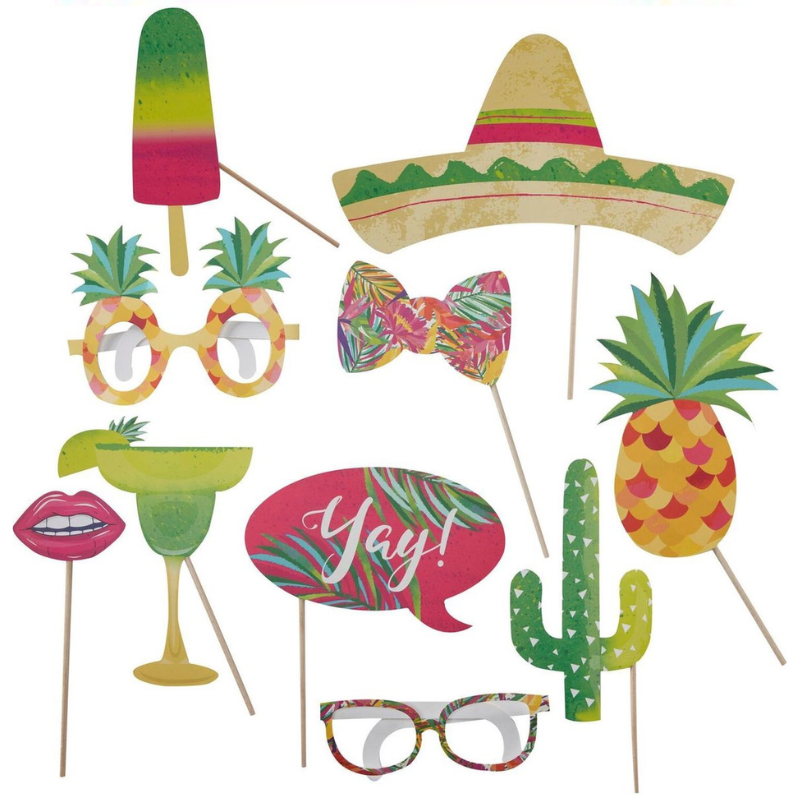 Photo Props Tropical Party Mexico, Fotorequisiten