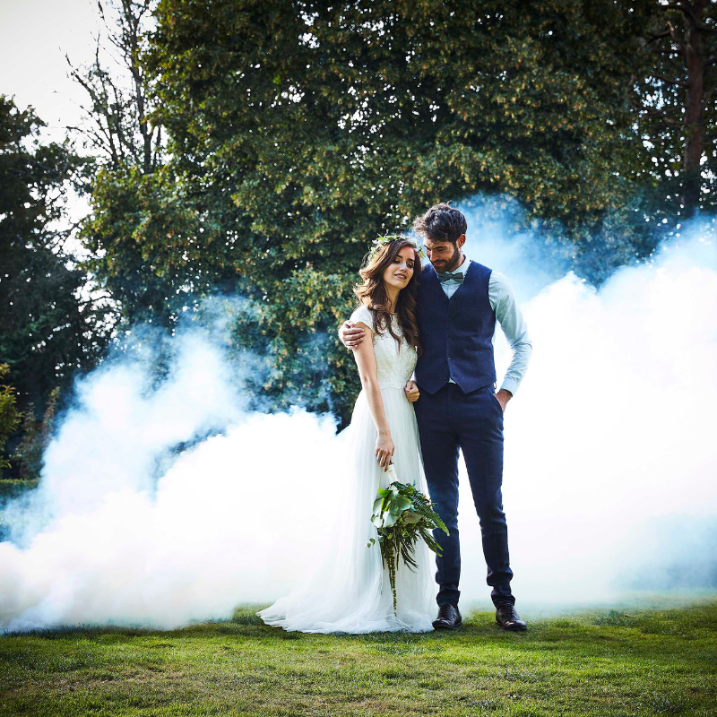 Rauchbombe für Hochzeit weiss Rauchfackel