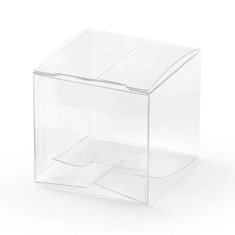 Geschenk-Schachteln, quadratisch, transparent, 5x5x5cm