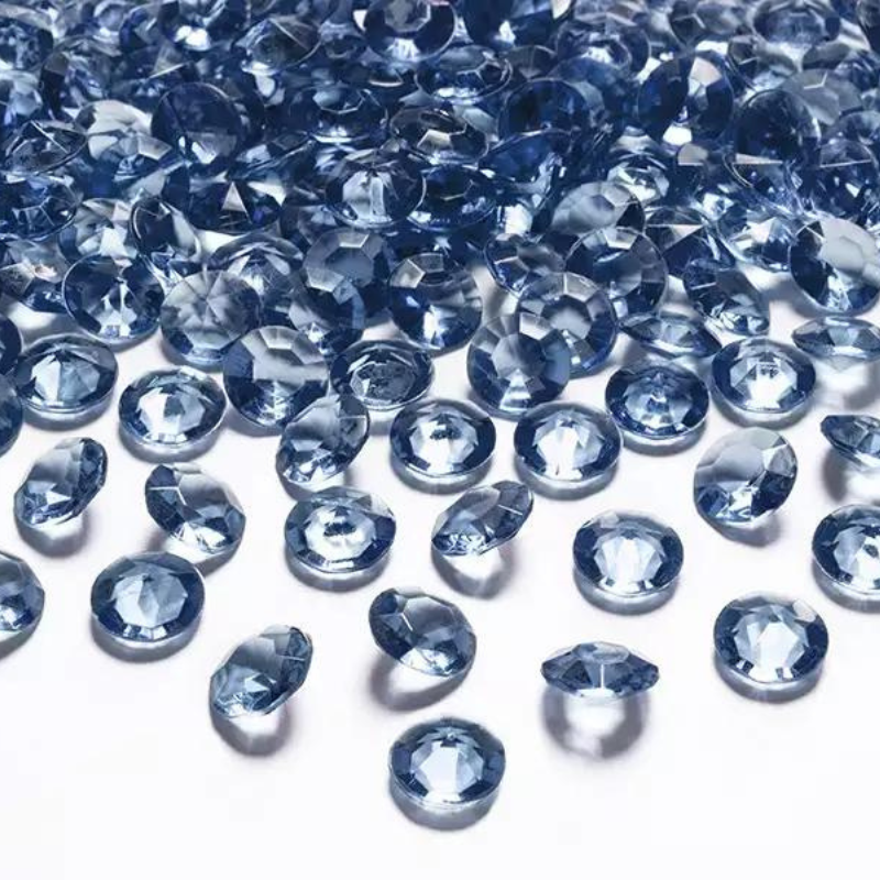 Streudeko Diamanten, Kristall Optik dunkelblau 100 Stk.