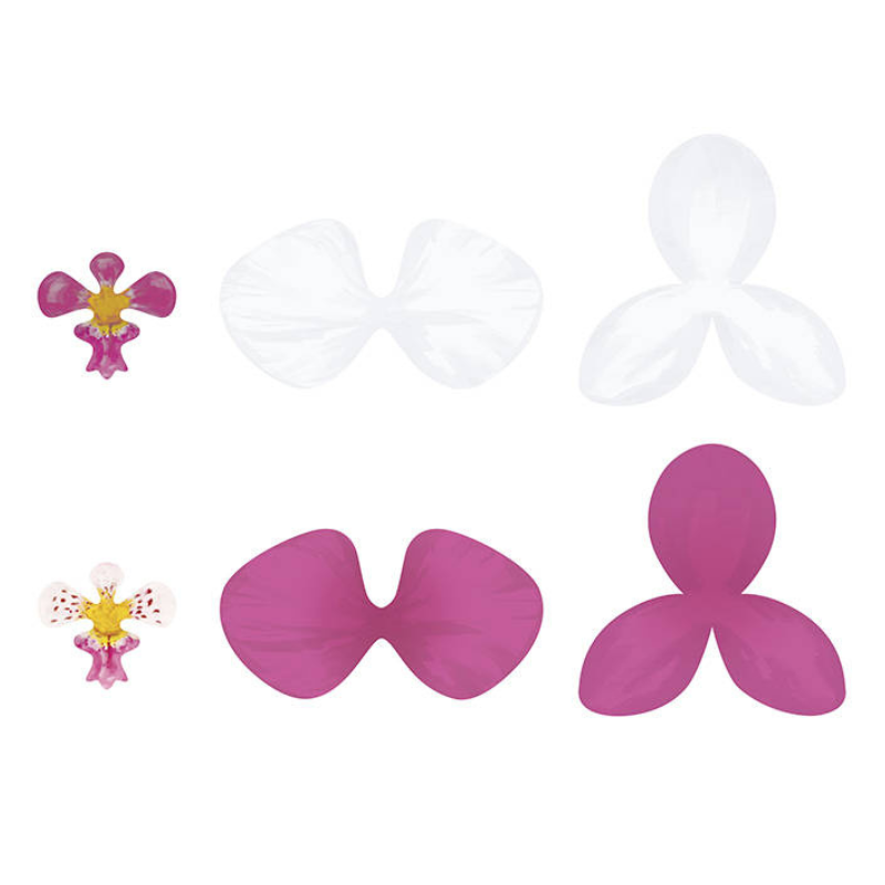 Streudeko Orchideen weiss und pink Tischdekoration Aloha