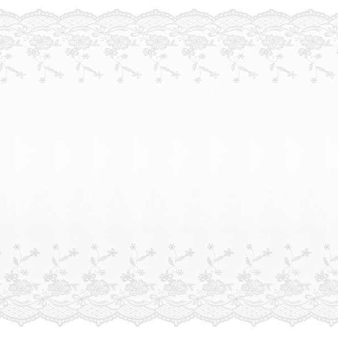Tischläufer Spitze weiss, off-white 9m Hochzeitstisch