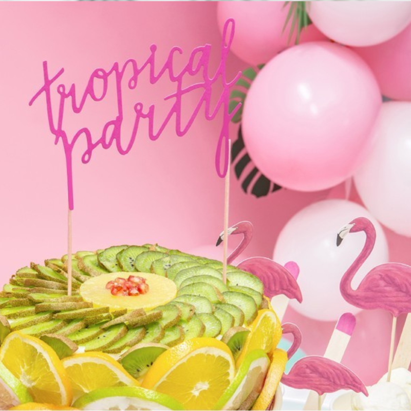 Tortentopper Tropical Party pink