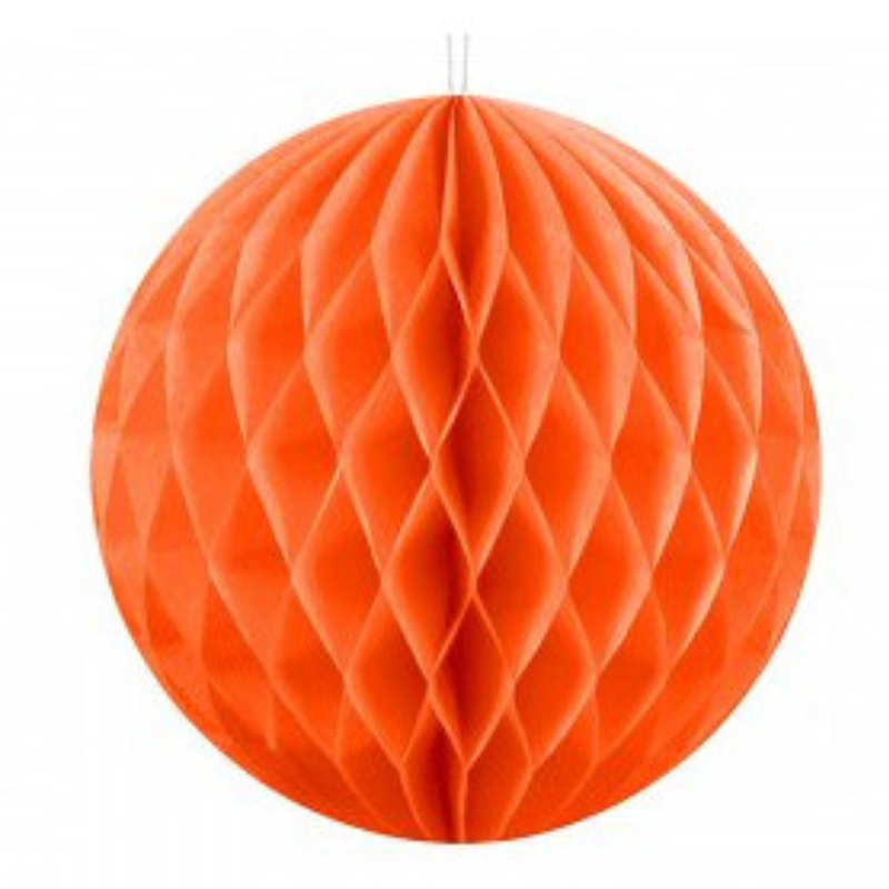 Papier Wabenball, orange, 30cm