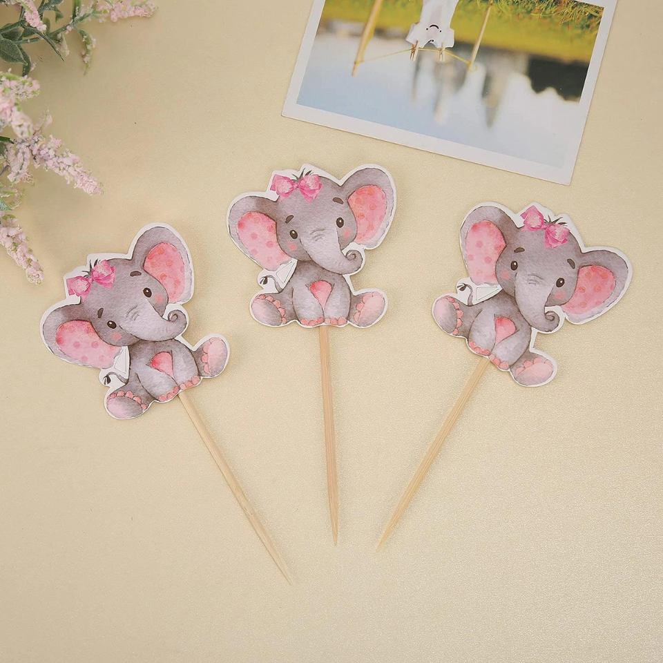 Cupcake Topper, Elefant 12 Stk.