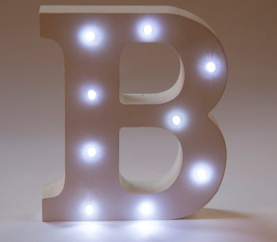 Leuchtdeko, LED, MdF Buchstabe &amp;, Auswahl Alphabet