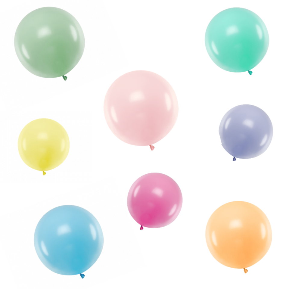 Jumbo Ballon uni, 60 cm