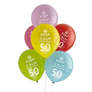Ballon Keep Calm, Zahlengeburtstag, Auswahl runder Geburtstag
