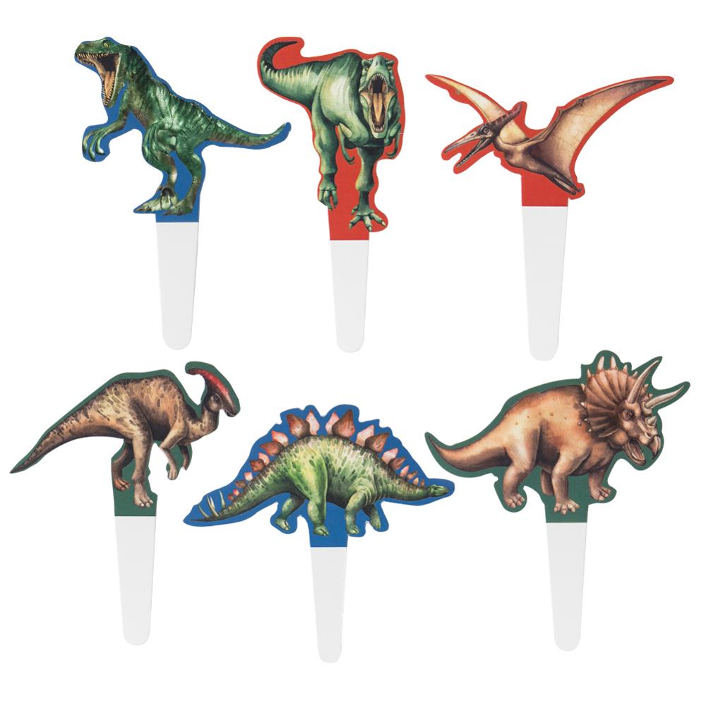 Cup Cake Toppers Dinosaurier, 12 Stk