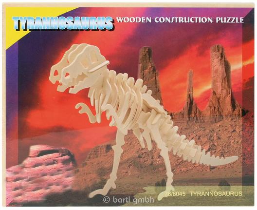 Holzpuzzle Dinosaurierskelett, assortiert