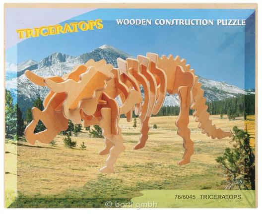 Holzpuzzle Dinosaurierskelett, assortiert