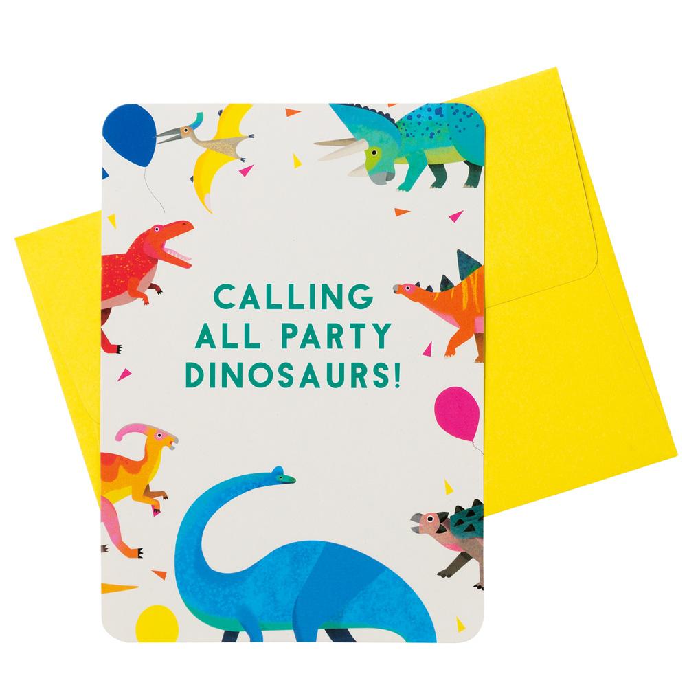 Einladungen Dinosaurier-Party, 6 Stk
