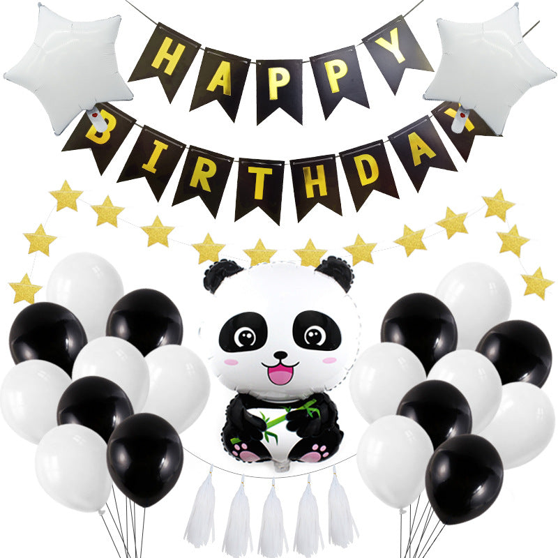 Folienballon Panda, 53 cm