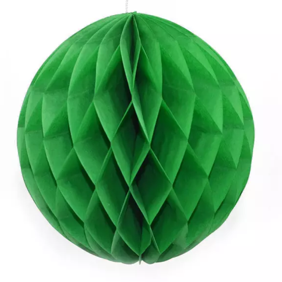 Papier Wabenball, grün, 20cm
