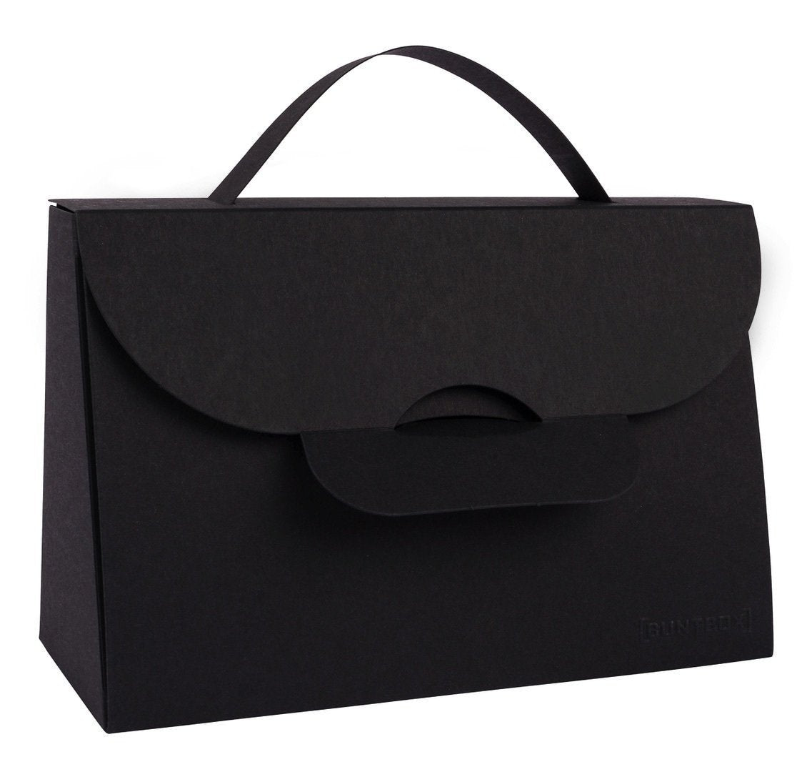 Handtasche aus Karton XL, schwarz graphit, 1 Stk