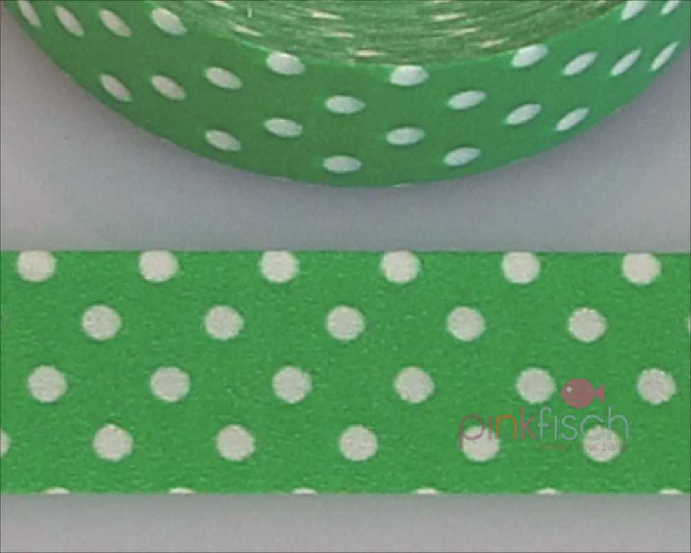 Masking Tape, grün mit weissen Punkten