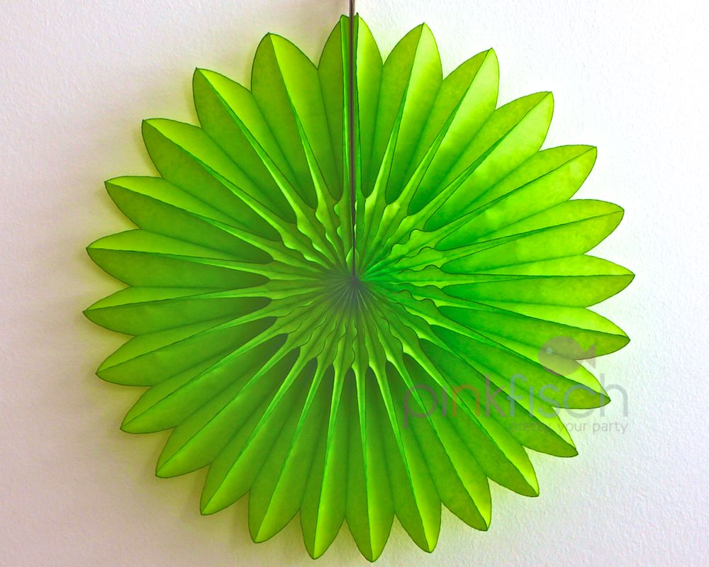 Papier Blume, limegrün, 45cm (18´´)