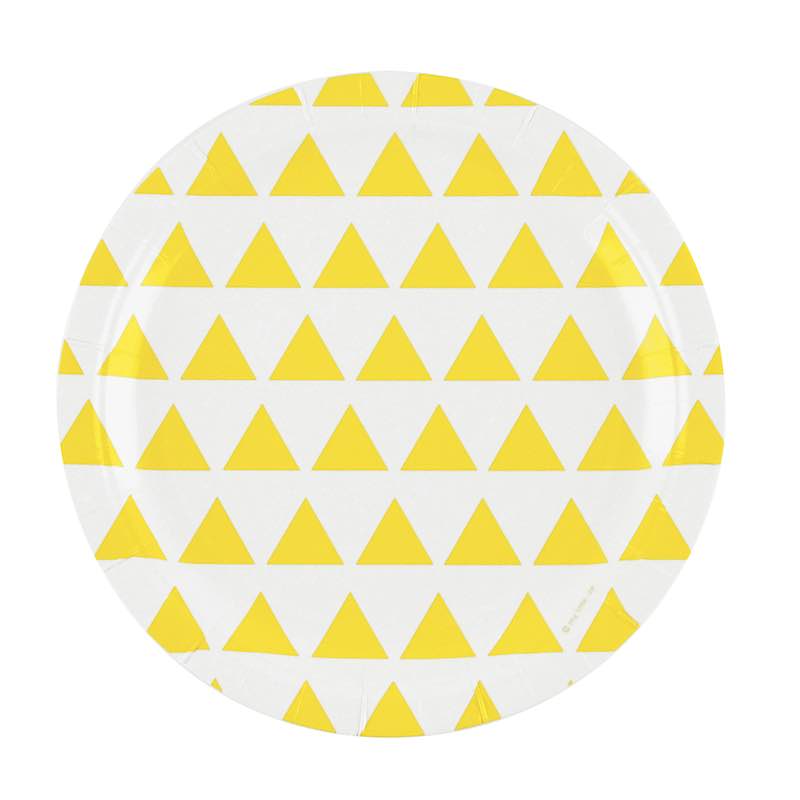 Teller gelbe grosse Dreiecke