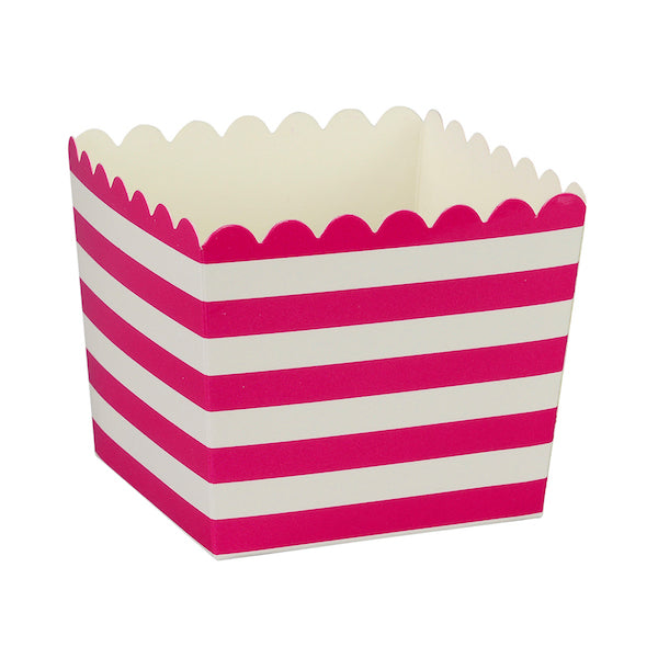 Snackbox pink gestreift, klein
