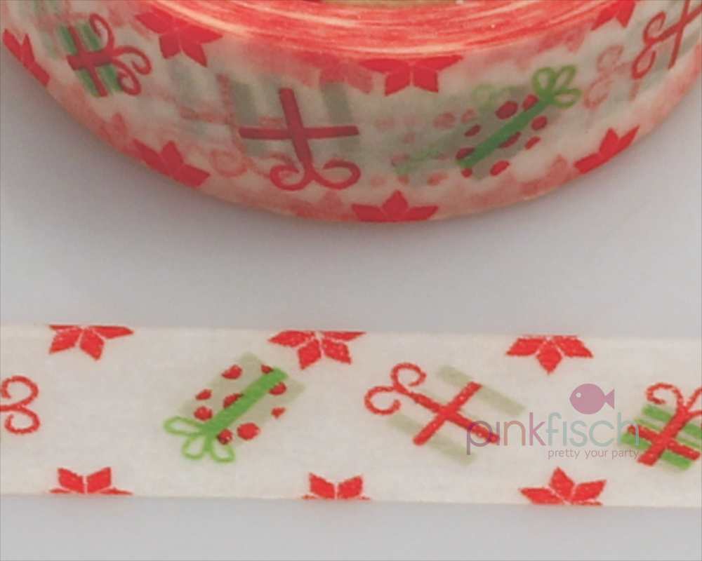 Masking Tape, Weihnachtsgeschenke rot grün