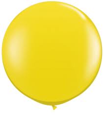 Riesenballon Gelb uni, 80cm