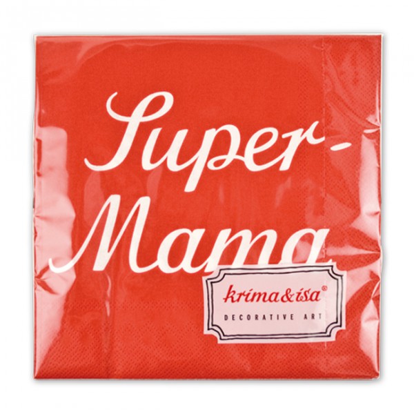 Servietten Super-Mama
