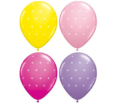 Ballon Mix kleine Punkte, rosa
