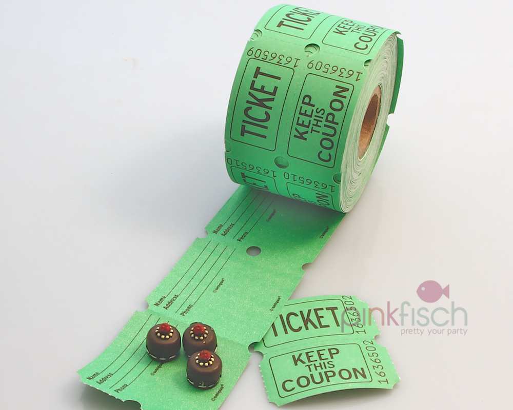 Papierstreifen, Eintrittskarte Kino Ticket, 30 Stk
