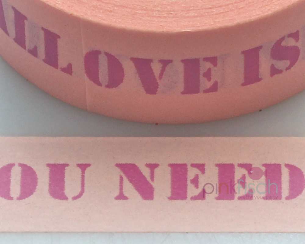 Masking Tape, love is all you need, rosa