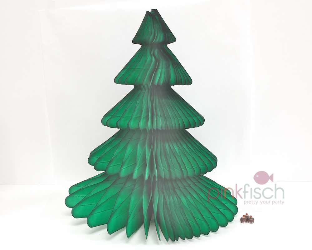 Weihnachtsbaum, Wabenball, 43cm, dunkelgrün