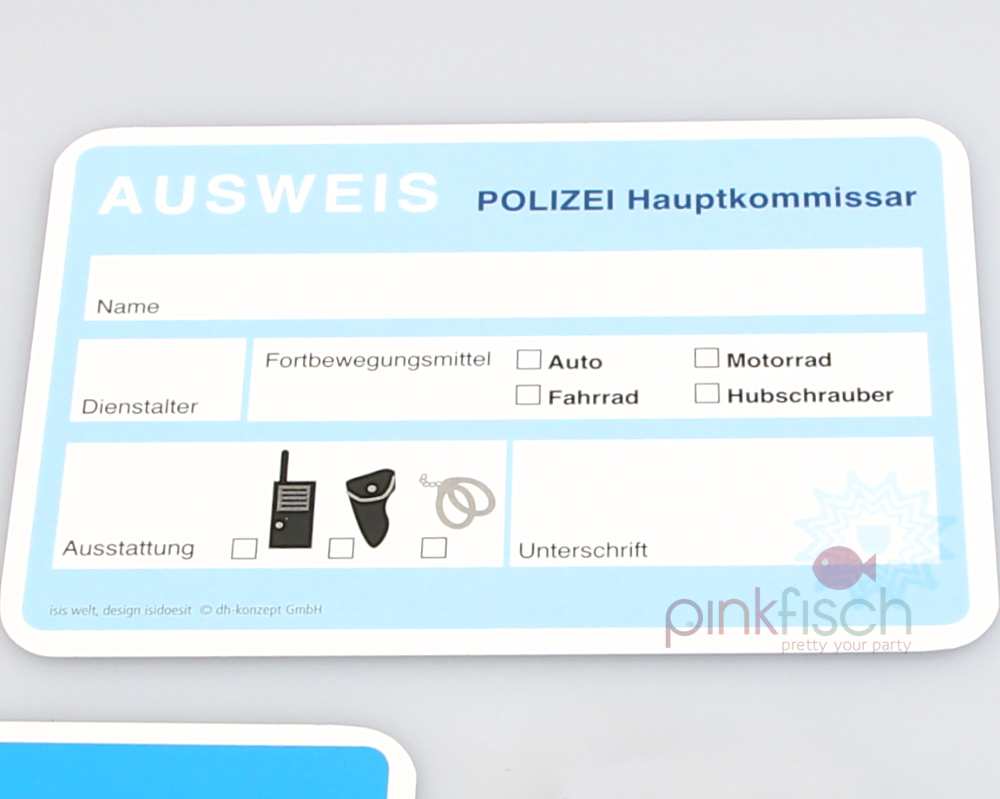 Polizei, Dienstausweis, 6 Stk