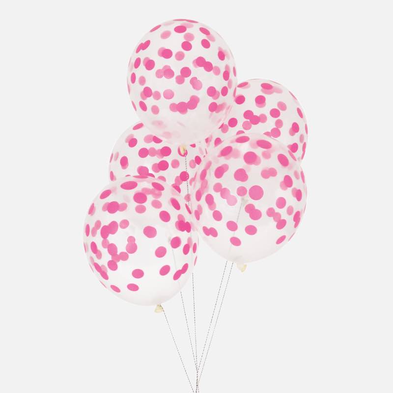 Ballon Konfetti, pink